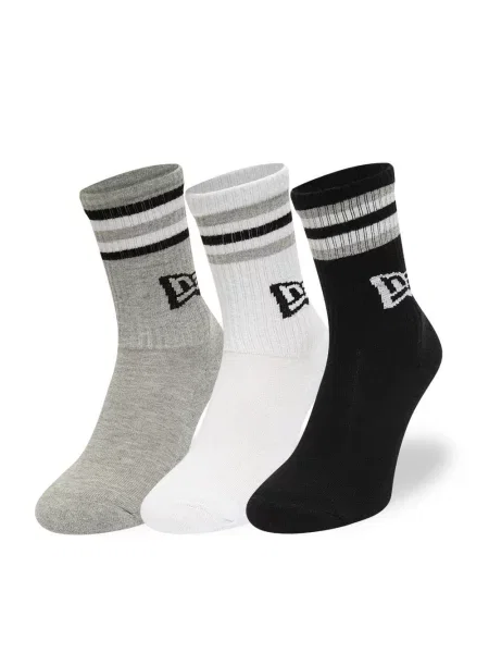 Șosete New Era cu dungi retro alb