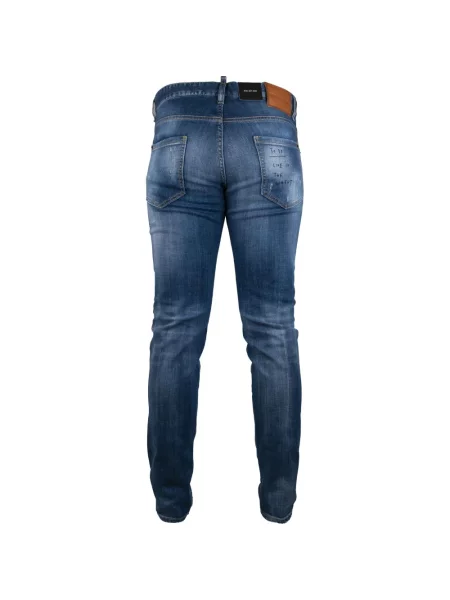 Blugi Dsquared2 zdrențuiți albastru