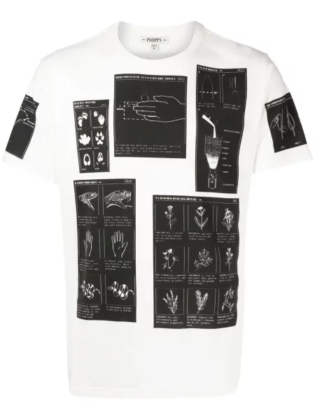 Tricou Phipps cu imagine alb