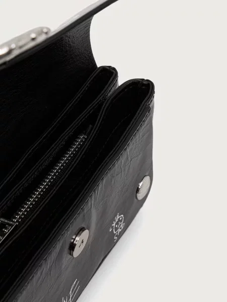 Zadig&Voltaire Bőr levéltáska/pénztárca Kate fekete