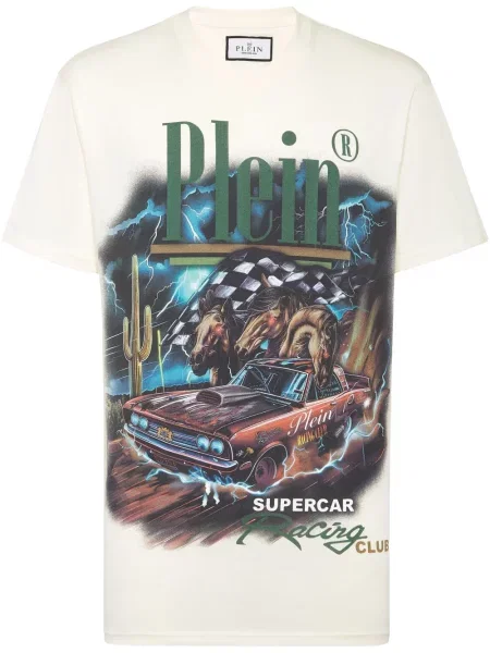 Tricou Philipp Plein alb