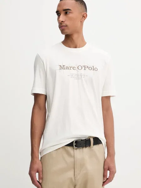 Тениска Marc O'Polo с принт бяло