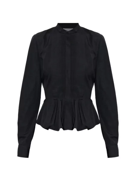 Cămașă Alexander Mcqueen plisată negru