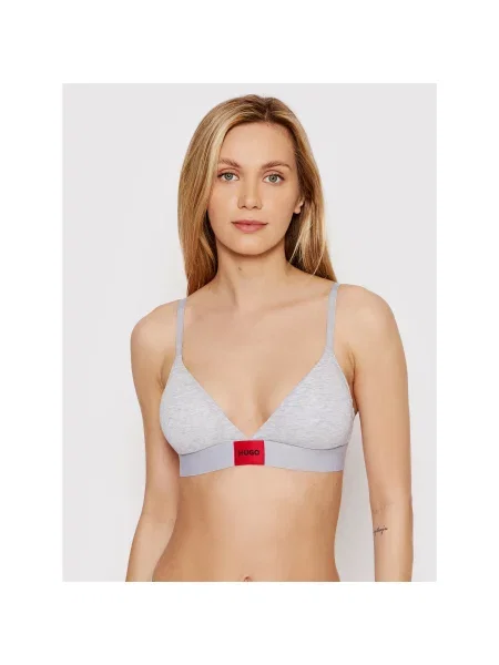 Hugo Trikotni nedrček Triangle Red Label siva