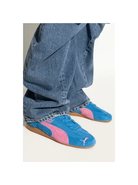 Sneakersy Puma zamszowe niebieskie
