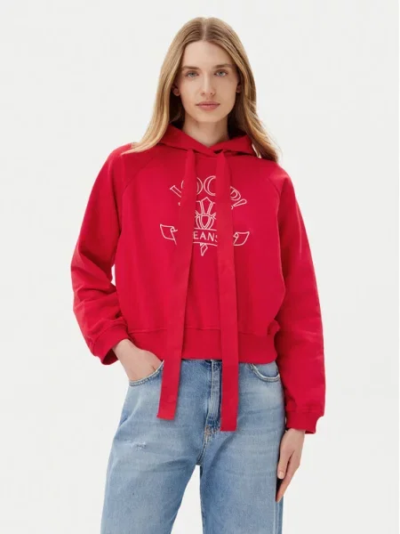 Joop! Jeans Bluza Z Kapturem rot czerwona