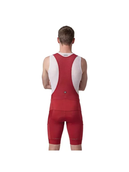 Spodenki rowerowe gravel Kolarstwo Siroko Rocket Red czerwone