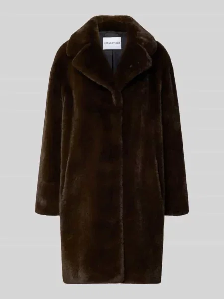 Płaszcz ze sztucznego futra model ‘Camille’ Stand Studio