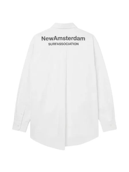 Cămașă New Amsterdam Surfassociation cu imagine alb