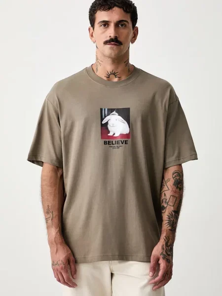 Vans tričko pánske béžová