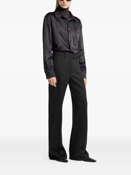 Cămașă Courreges din satin negru