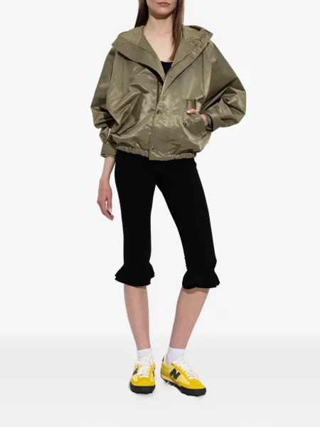 Geacă Kenzo cu model floral cu glugă cu imagine verde