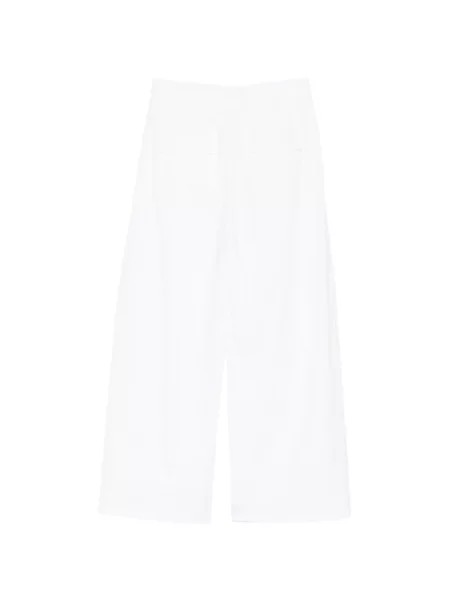 Pantaloni Less alb