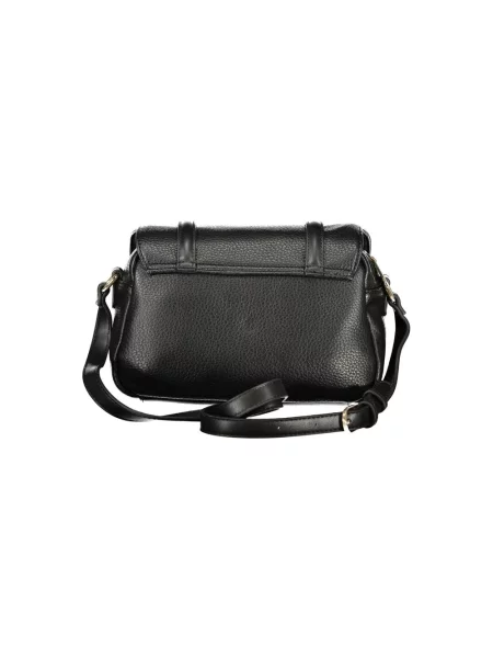 Lniana torebka Valentino Bags czarna