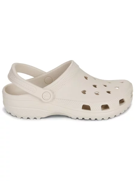 Szív mintás klasszikus félcipő Crocs bézs