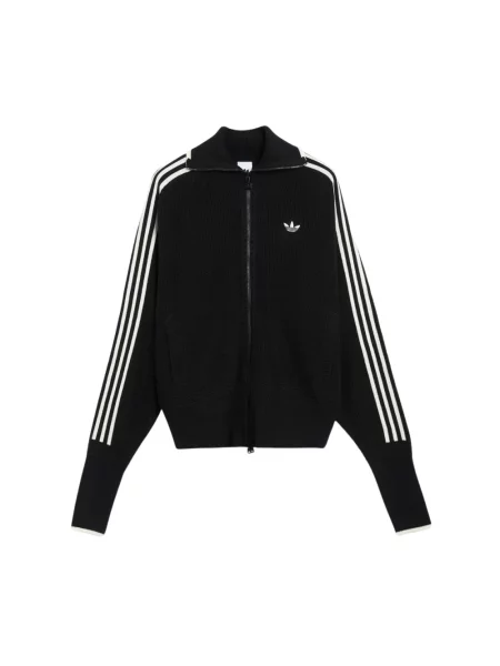 Kardigan Adidas Originals wełniany chunky czarny