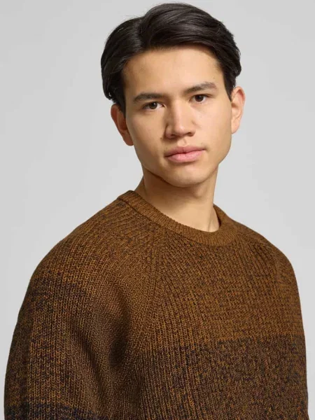 Sweter z dzianiny o kroju relaxed fit z czystej bawełny model ‘BIRK’ Only & Sons