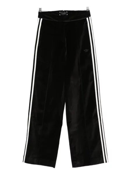 Spodnie Adidas w paski z kapturem zielone