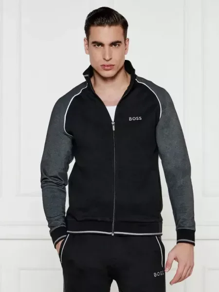BOSS BLACK Hanorac negru