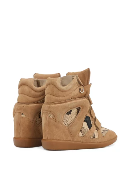 Δερμάτινα sneakers Isabel Marant με τακούνι-σφήνα