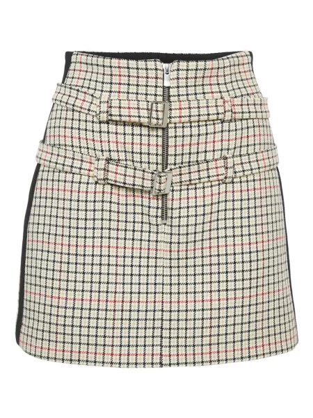 Fustă Maje cu cataramă maro