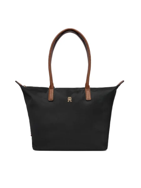 TOMMY HILFIGER Shopper táska POPETTE barna fekete