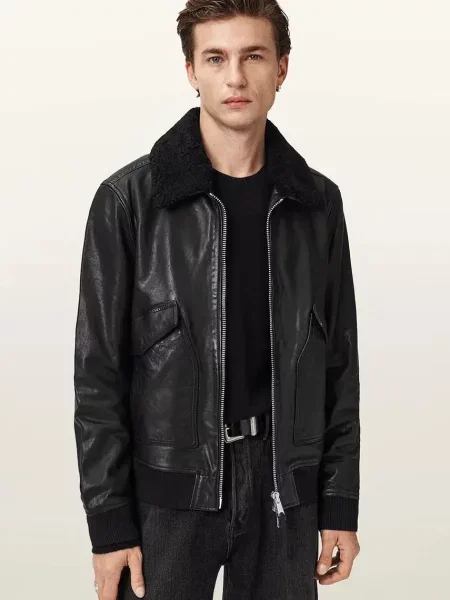 Кожаная куртка Allsaints