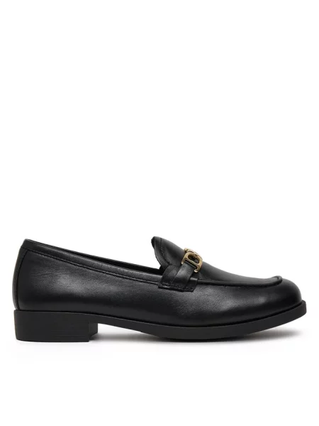 Loafersy LOVE MOSCHINO czarne