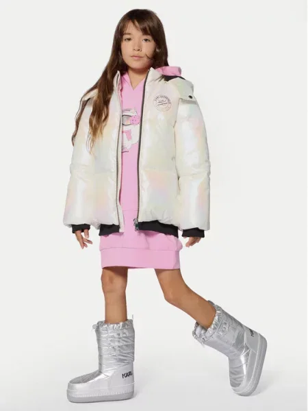 Karl Lagerfeld Kids Зимно яке D бял