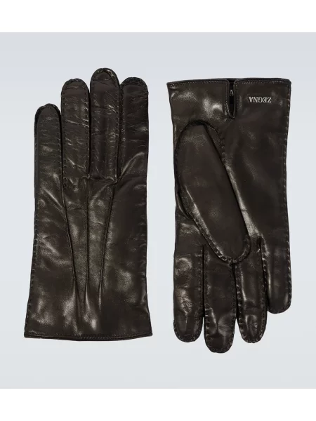 Mănuși Zegna din piele negru