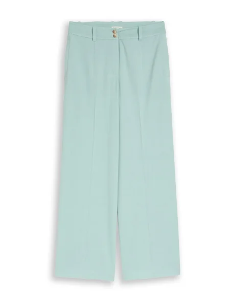 TOM TAILOR Pantaloni cu dungă Lea' turcoaz