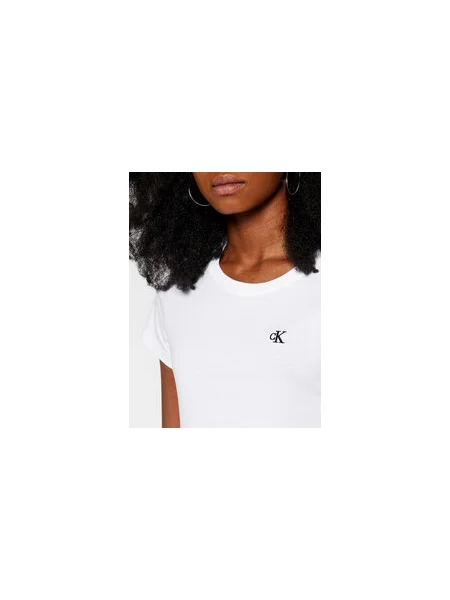 Calvin Klein Jeans Póló Slim Fit fehér