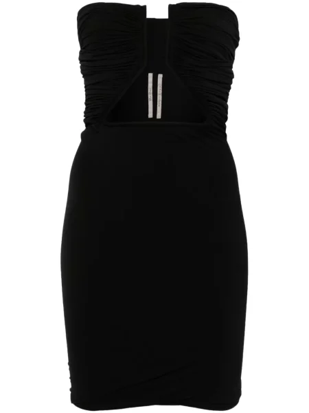 Mała sukienka mini Rick Owens z dżerseju garniturowa czarna