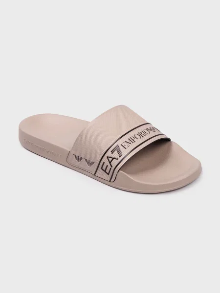 Шлепанцы Ea7 Emporio Armani бежевые