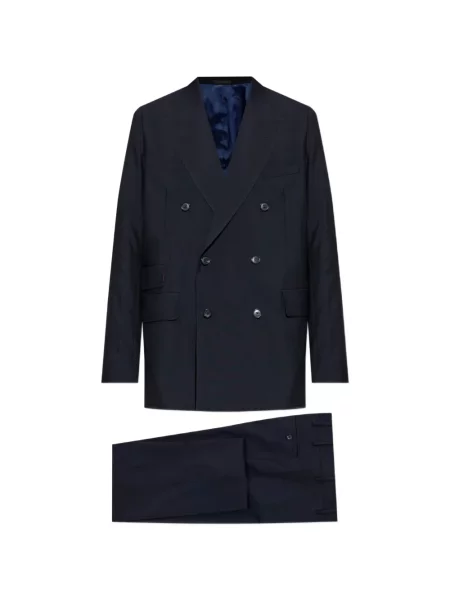 Costum Paul Smith de lână cu două rânduri de nasturi albastru