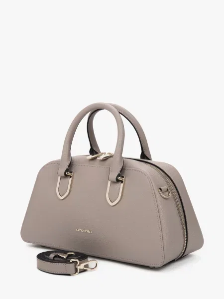 Кожаная сумка Cromia бежевая