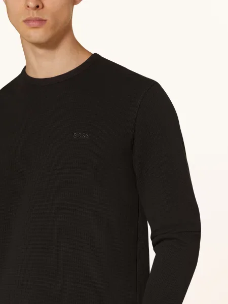 Boss Tričko S Dlouhým Rukávem Tempesto černá