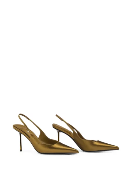 Pantofi cu toc Le Silla slingback verde