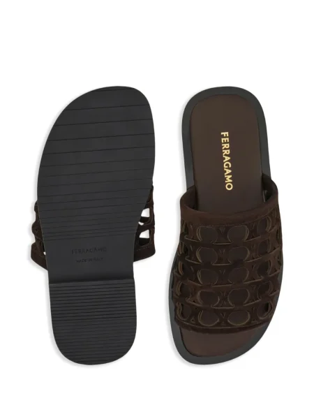 Papuci Ferragamo maro