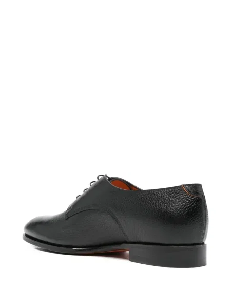 Pantofi derby Santoni din piele negru