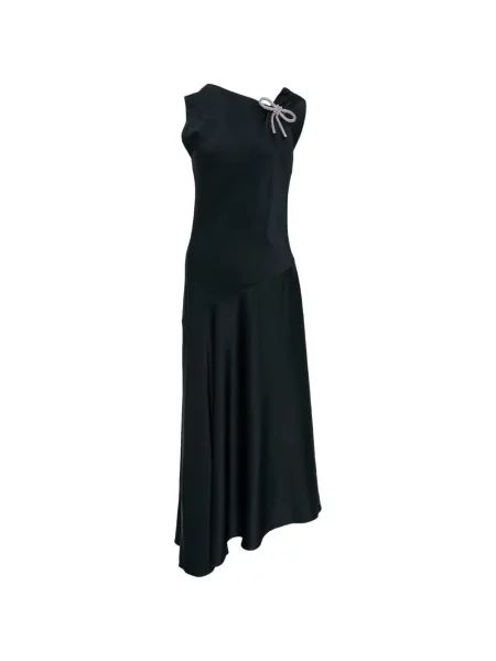 Rochie Jil Sander asimetrică de costum negru