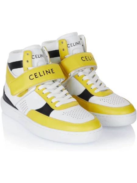 Členkové topánky Celine biela