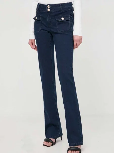 Talie blugi Morgan cu talie înaltă albastru