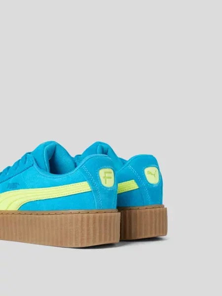 Sneakersy z naturalnej skóry Puma niebieskie