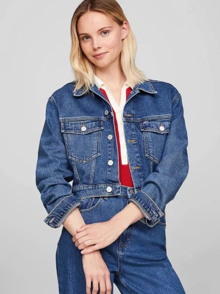 Джинсова куртка Tommy Jeans синя