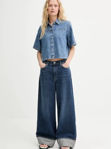 Rag & Bone jeansy niebieski
