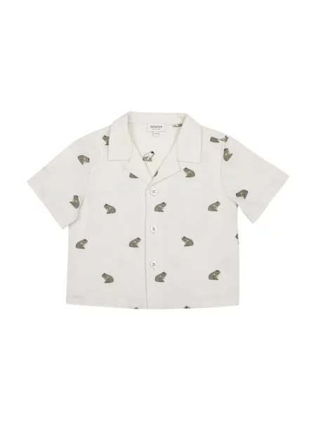 Donsje Дитяча сорочка з додаванням льону Deccie Shirt Frogs