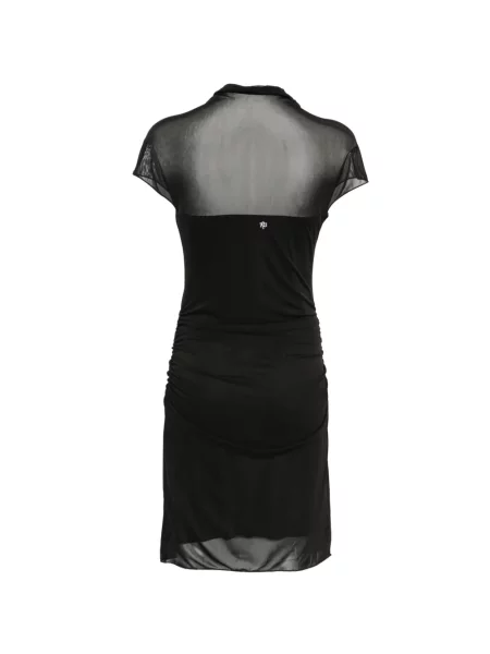 Rochie Aniye By cu volane plasă negru