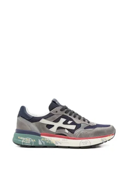 Sneakerși Premiata din piele de căprioară gri