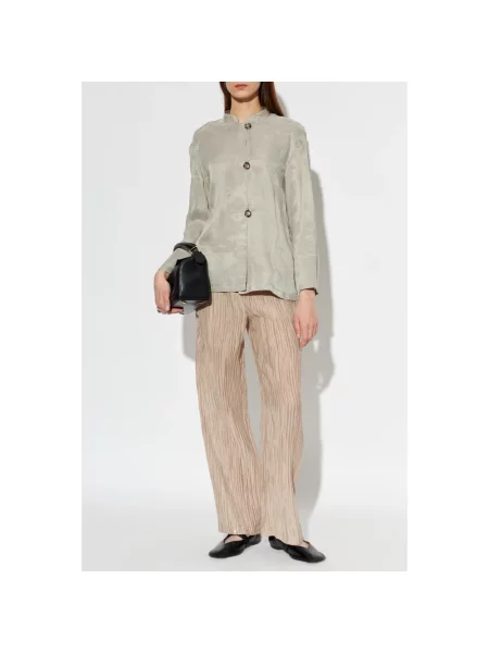 Koszula Emporio Armani z długim rękawem szara